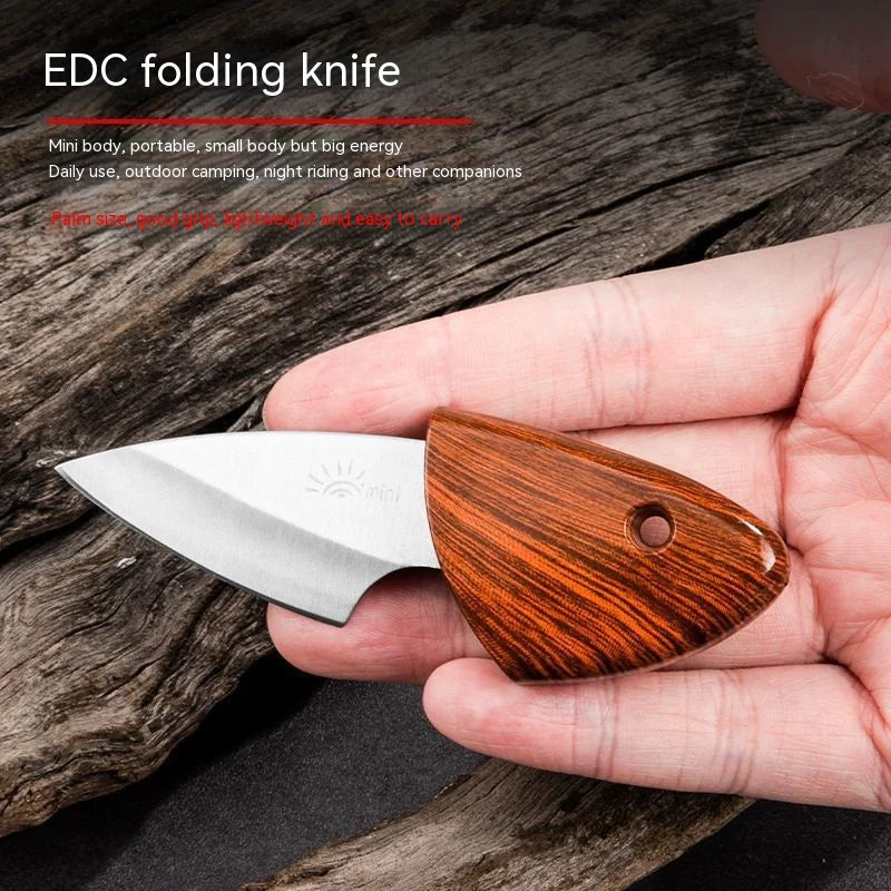 Portable Knife With Shell Wood Grain