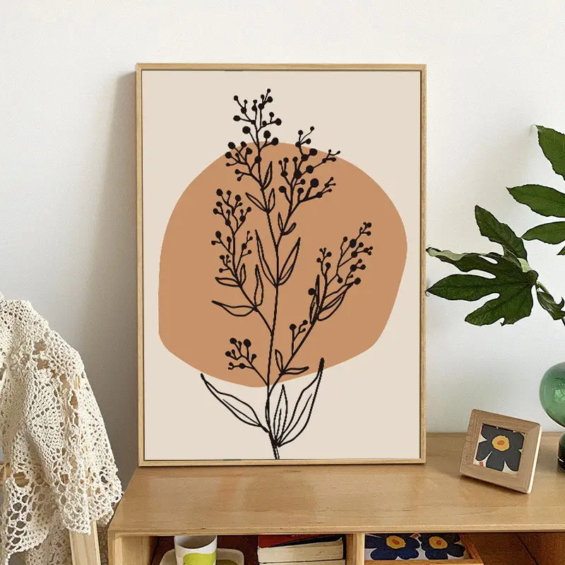 Boho Landscape Canvas Wall Art Set of 6 (11.8x15.7in)