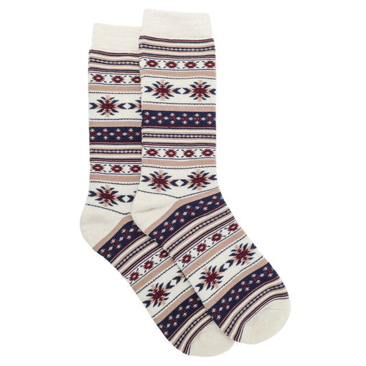 ASR Outdoor Beige Southwest Navajo Mens Socks Hiking Gear Camping Accessories 1 Pair