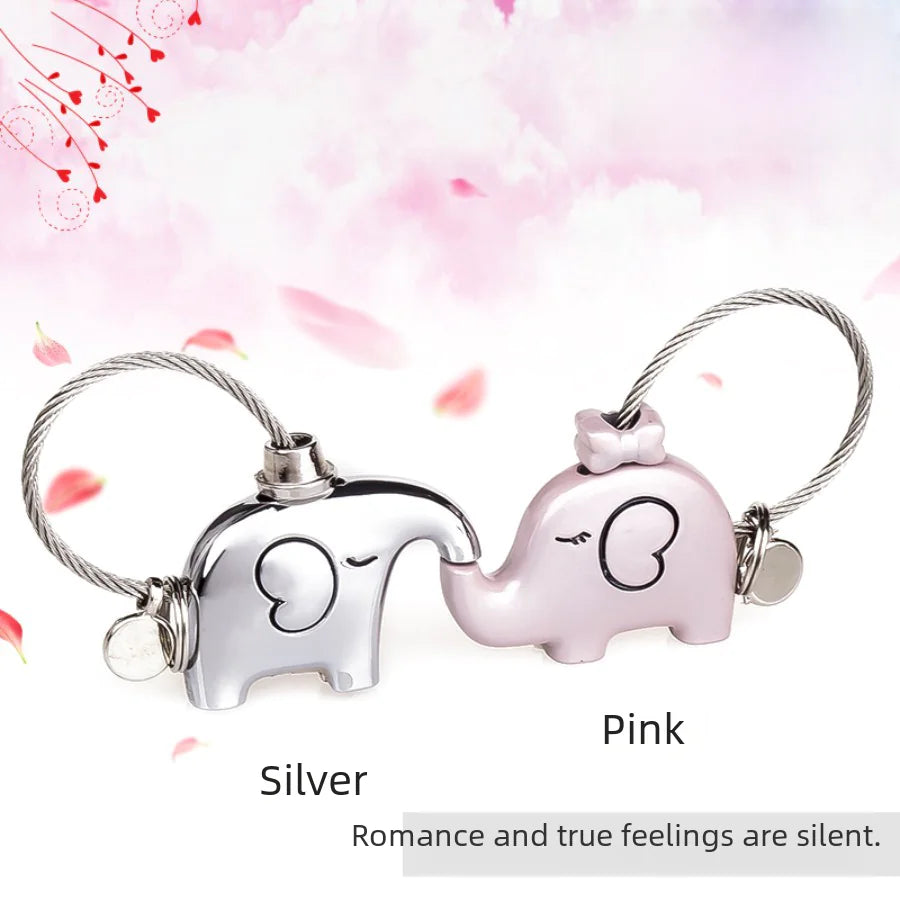 Creative Elephant Keychain for Valentine's Day Gift