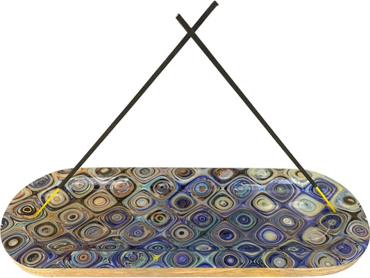 Handmade Wood Incense Burner Boat