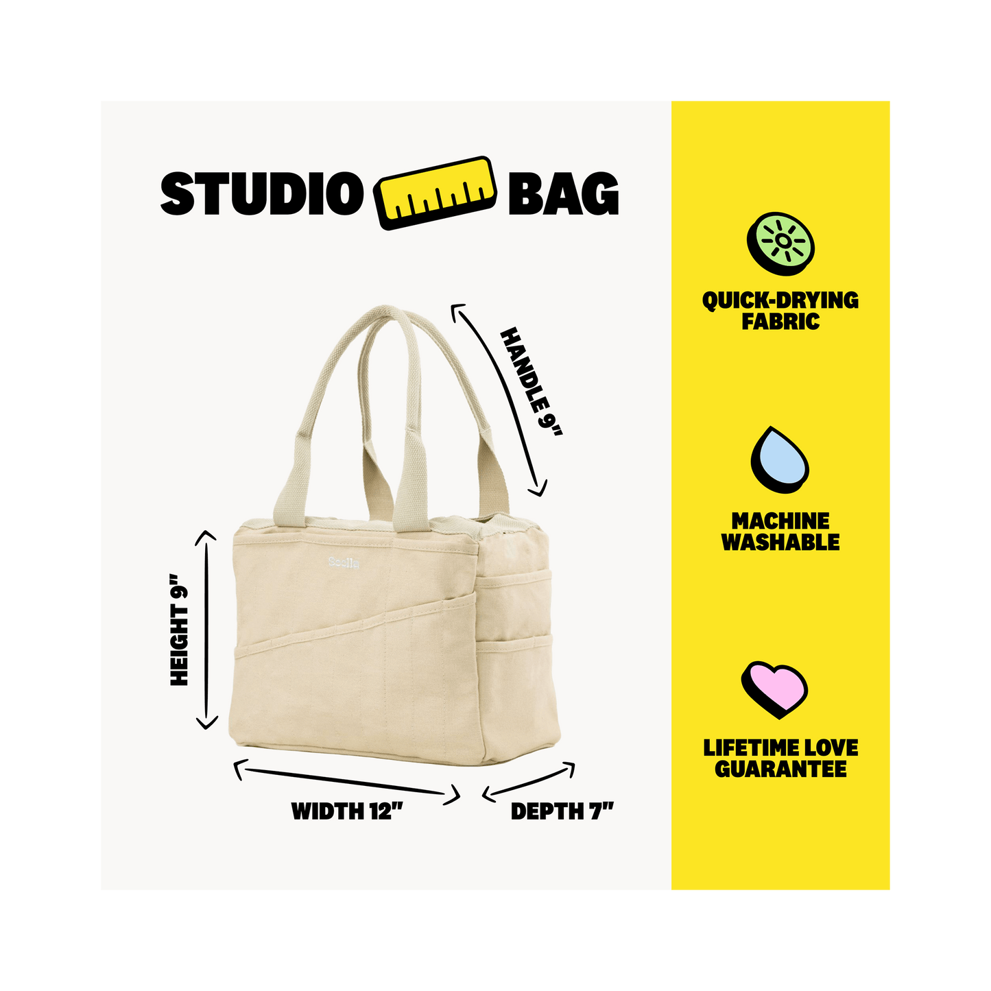 Soolla® Studio Bag, Boho Beige