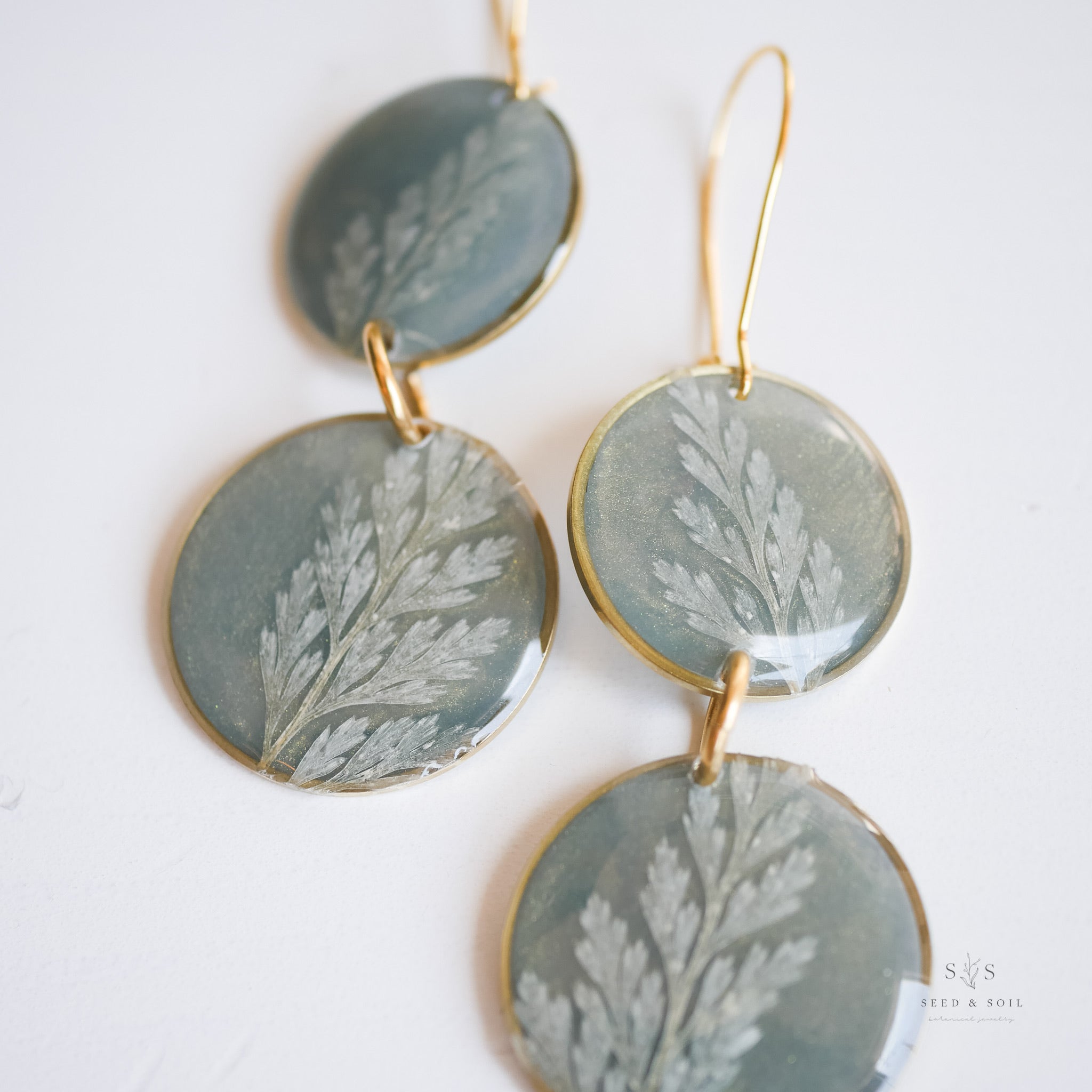 Emerald Fern Boho Babe Earrings