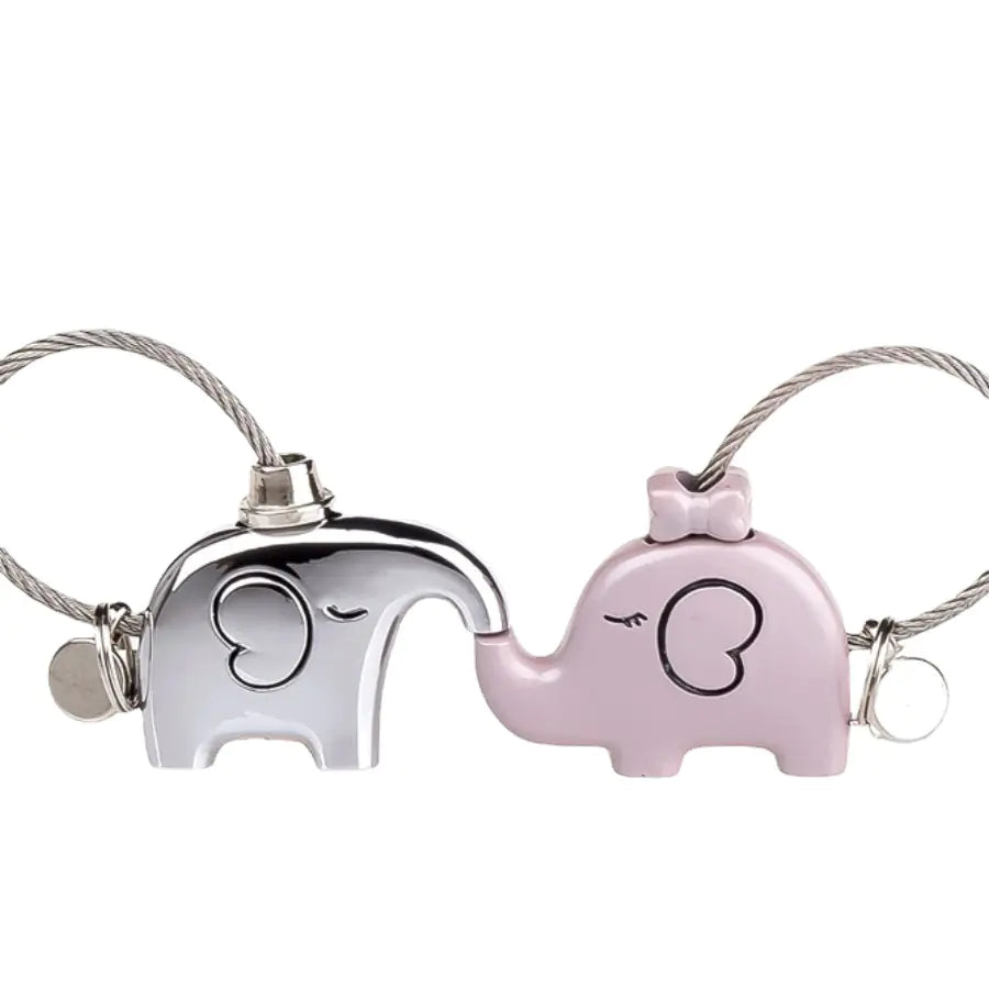 Creative Elephant Keychain for Valentine's Day Gift