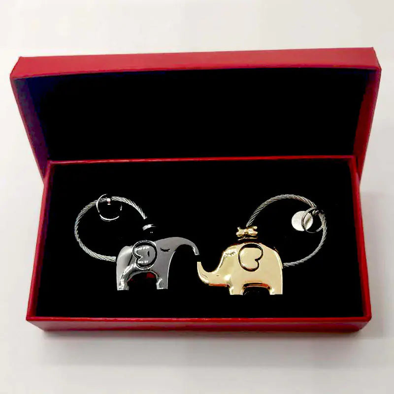 Creative Elephant Keychain for Valentine's Day Gift