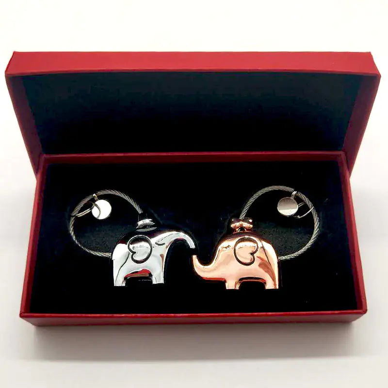Creative Elephant Keychain for Valentine's Day Gift