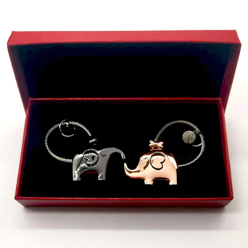 Creative Elephant Keychain for Valentine's Day Gift