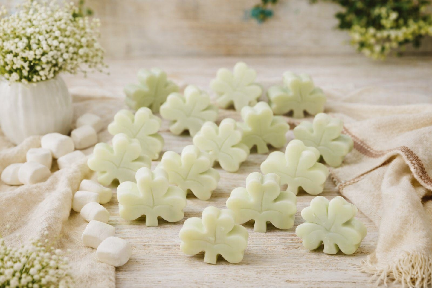 ☘️ Shamrock Wax Melts – Marshmallow & Cashmere ☘️